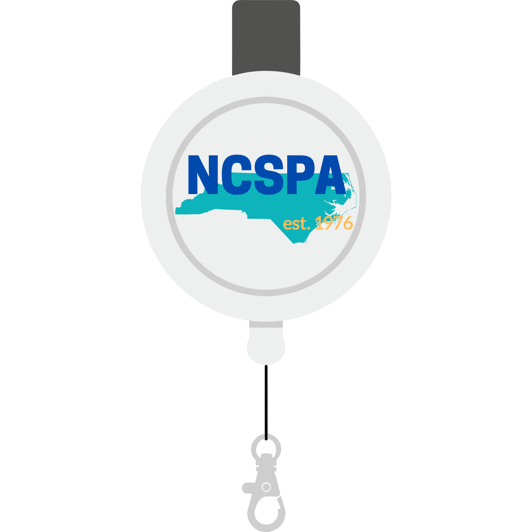 NCSPA 50th anniversary of badge holder