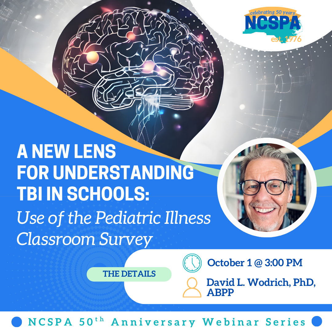 A New Lens for Understanding TBI in Schools: Use of the Pediatric Illness Classroom Survey  Date @ Time: October 1, 2026 @ 3:00 - 4:00pm