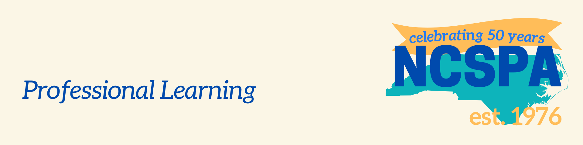 Professional Learning - with NCSPA logo est 1976